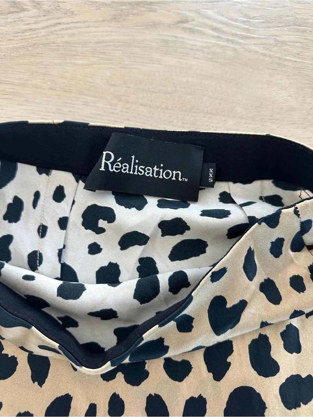 Réalisation Par The Naomi Wild Things Leopard Print Slip Skirt Size XXS - Picture 4 of 6